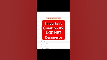 Solved Question#5 | UGC NET Commerce June 2024 | Correlation & Regression |Dr.Shuchi #ugcnetcommerce