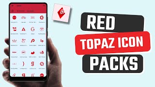 Best Red Topaz Icon Pack app for Android screenshot 4