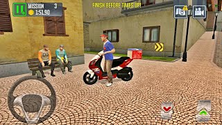 Motorbike Driving in Pizza Delivery: Driving Simulator - Best Android Gameplay screenshot 4