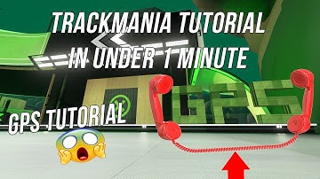 how to PUT A GPS in MAP EDITOR | Trackmania Tutorials #2 in under 1Minute