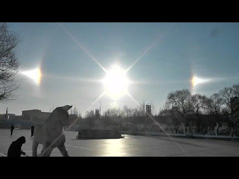 Video: 'Three sun' phenomenon appears in China