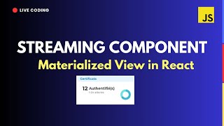 Streaming Component - [Nextjs + Reactjs] #coding #programming