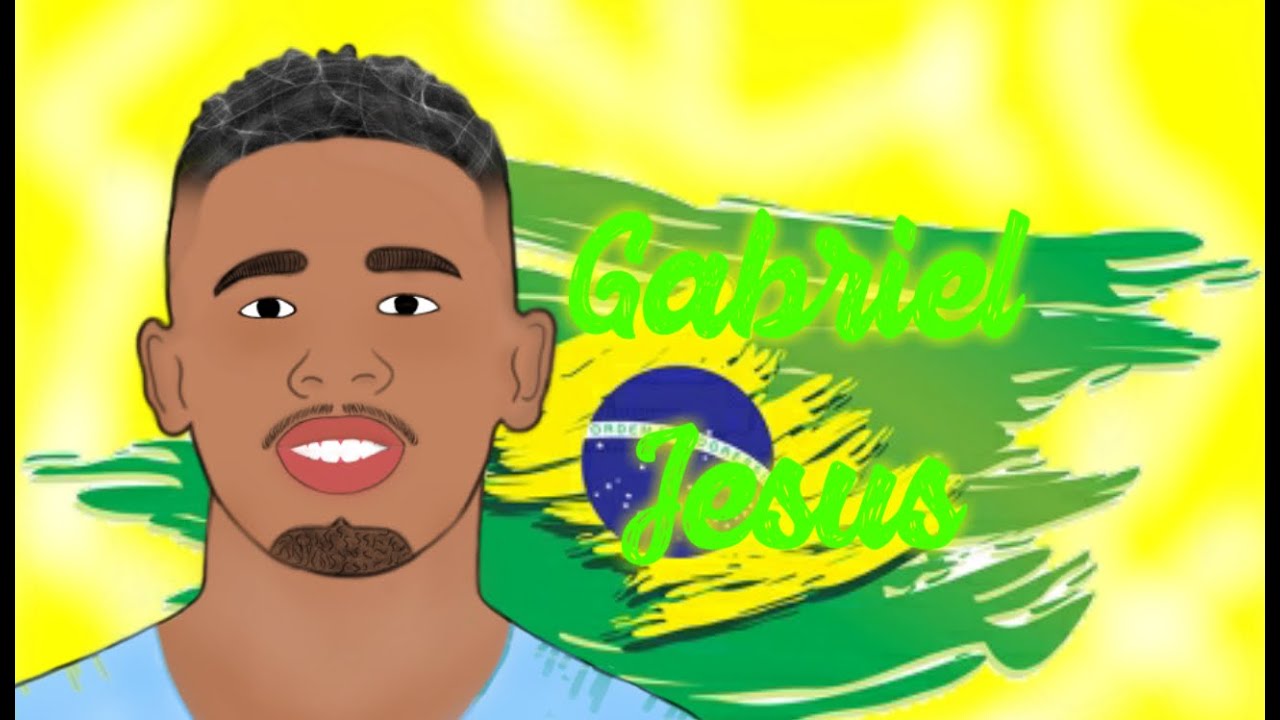 CARICATURA PELO CÉLULAR (GABRIEL JESUS) - SPEEDART - COMO FAZER CARICATURA PELO CELULAR