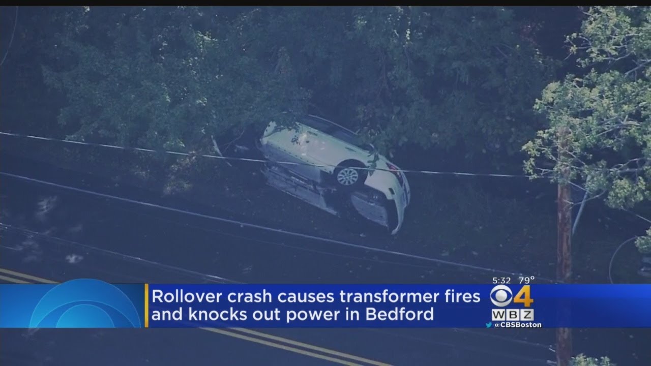 Car Crashes Into Utility Pole, Leaves Homes Without Power - YouTube