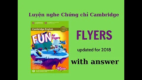 Unit 6-B FUN FOR FLYERS 4th edition (Đáp án bên dưới)