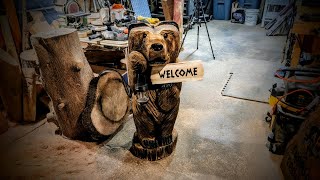 Welcome Bear Sign Making - Dremel Time Lapse