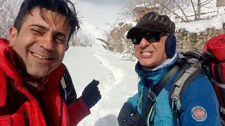 آبشار سنگان یخ زده 1401 4k HD vahidmahmuodi vidmod  وحید محمودی کوهنورد و طبیعتگرد