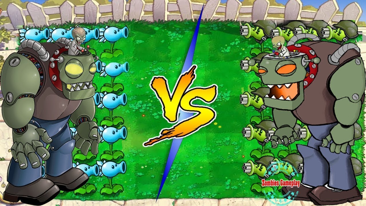 All PEA PVZ vs Melon vs Giga-Gargantuar Zombies Dr Zomboss | Plants Vs ...