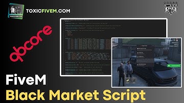 TOXIC BLACKMARKET SCRIPT | ILLEGAL NPC | ESX & QBCORE