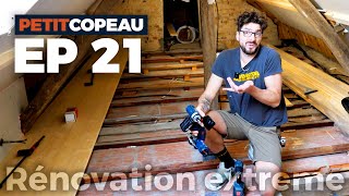 [Rénovation extrême] Ep 21  Combles biscornues : comment caler un nouveau plancher