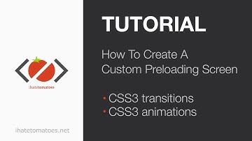 How to create a custom preloading screen