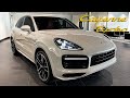2021 Porsche Cayenne Turbo in Chalk Walkaround Review + Exhaust Sound
