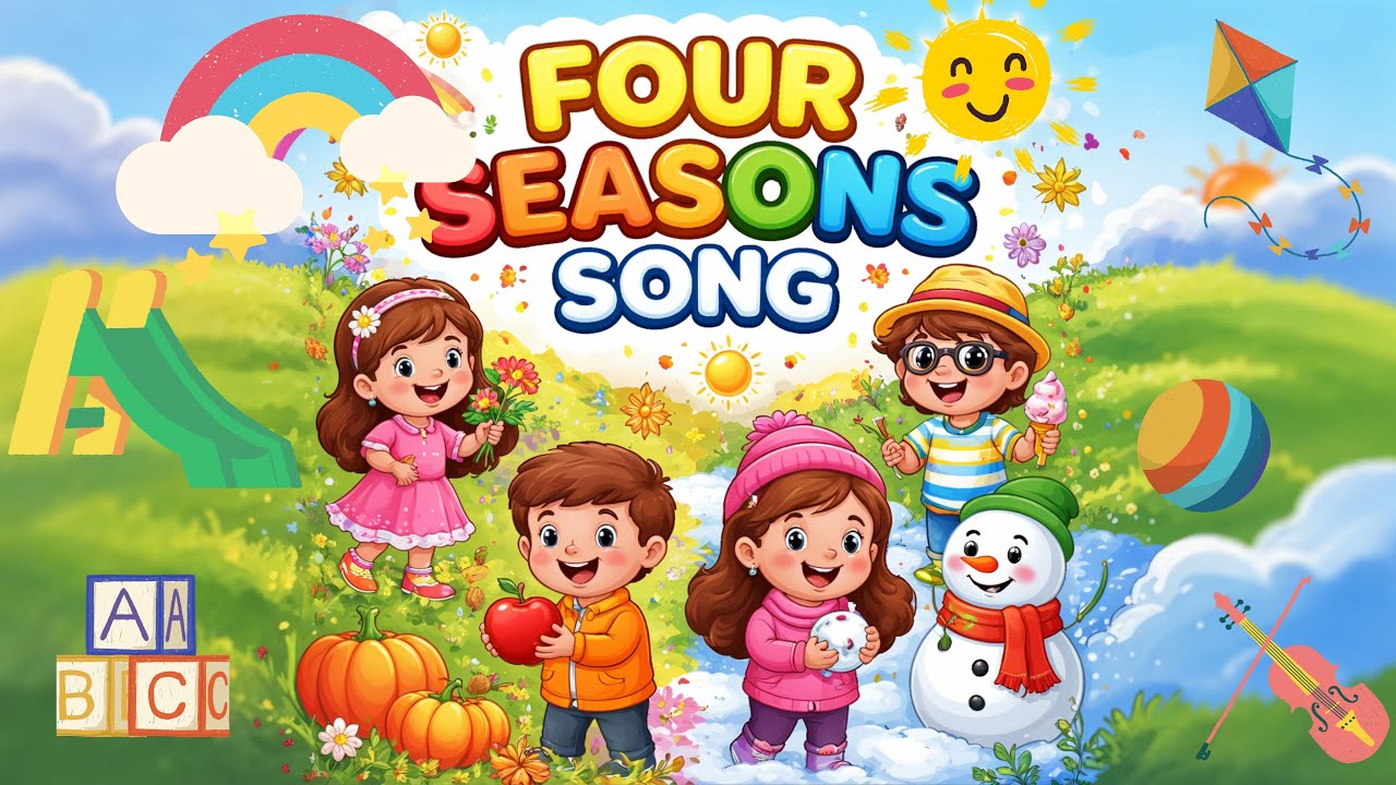 Wonderful Seasons Song with Subtitle | for kids learning