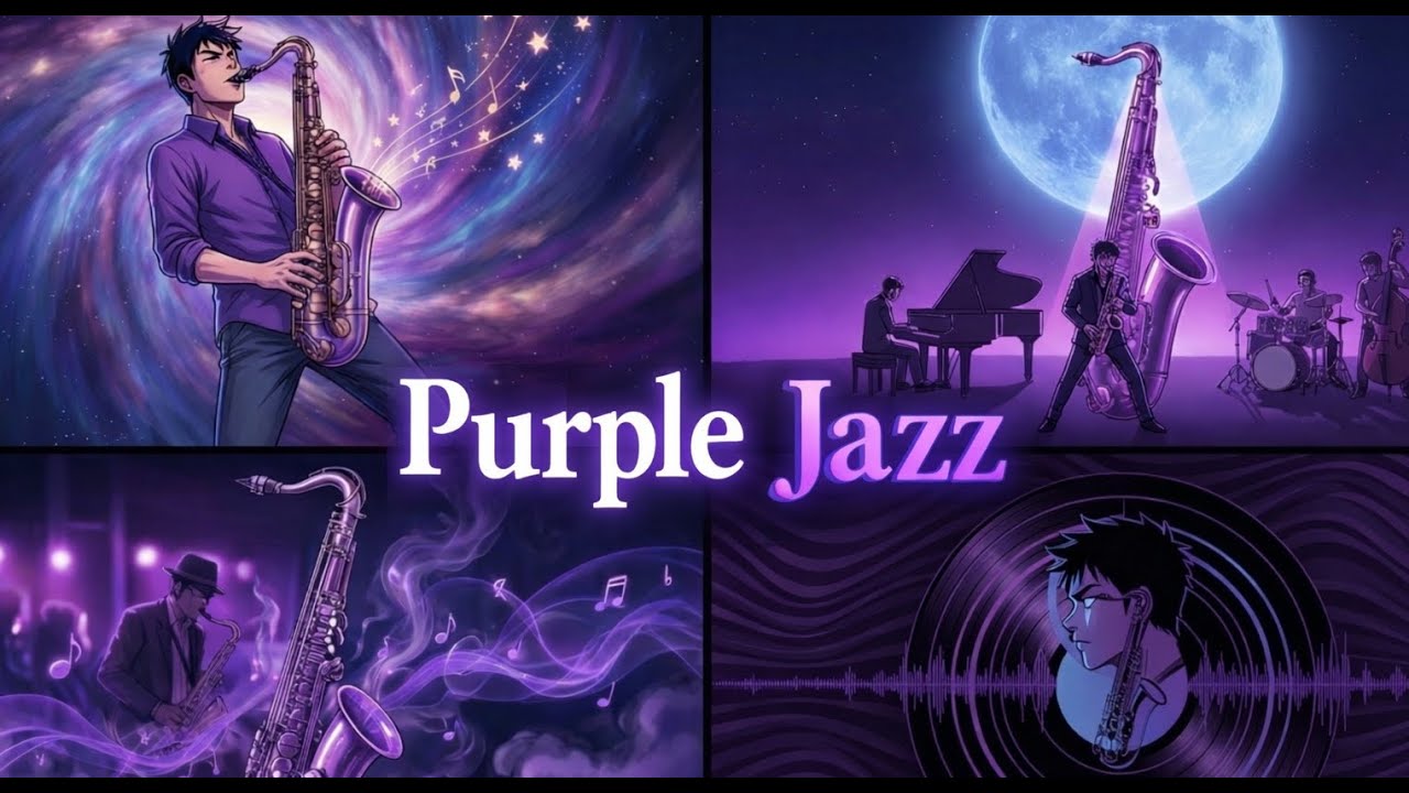 Purple Jazz – Emotional Tenor Sax Instrumental｜情熱的ジャズBGM【作業用・ワークアウト・夜】