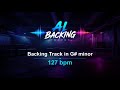 Deep House Jam Track in G# minor – 127 BPM (AI Backing Track)