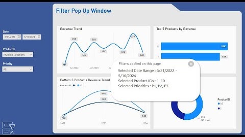 Filter Pop up Window in Power BI