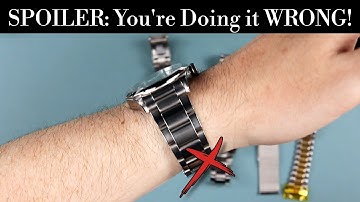 🛠 How to CORRECTLY Size ALL Metal Watch Bracelets Without Causing Damage | Get A PERFECT Custom Fit!