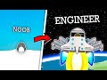 I upgraded this penguin into a space engineer in learn to fly 3