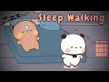Bubu sleep walking  peach goma animation bubuanddudu