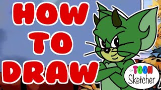 How to draw Jerry's Devil From "Tom and Jerry - Step By Step Tutorial screenshot 2