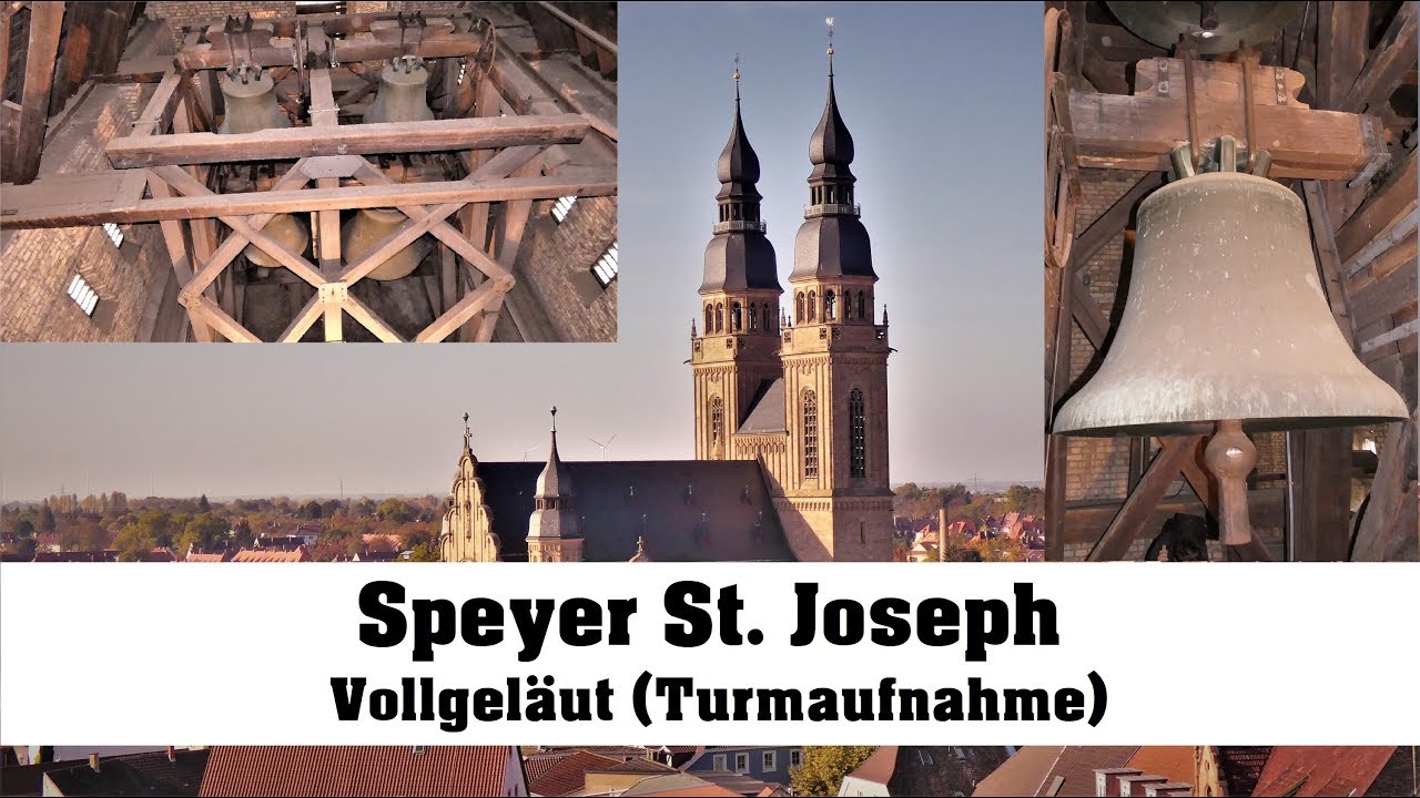 SPEYER (D), St. Joseph, Vollgeläut (Turmaufnahme)