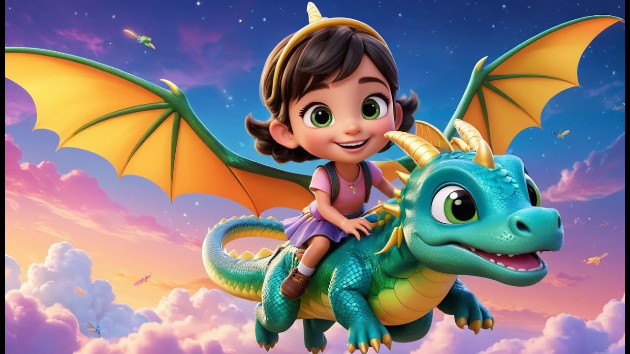 Lulu’s Flying Dragon Ride! | Magical Dragon Adventure Song for Kids | Fun Fantasy Rhyme