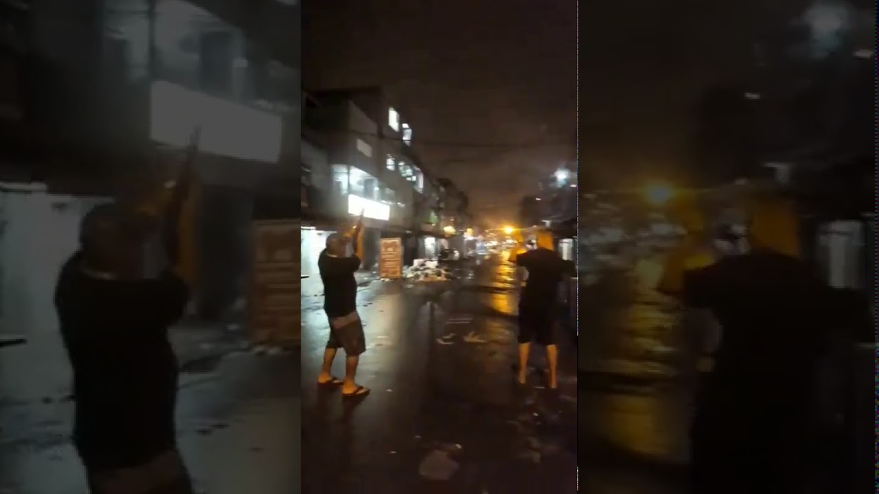 Traficantes dão tiros para o alto no Texeira da Nova Holanda RJ YouTube