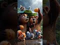 THE LAZY LION।MORAL STORY FOR KIDS #shorts #viralshorts #moralstories