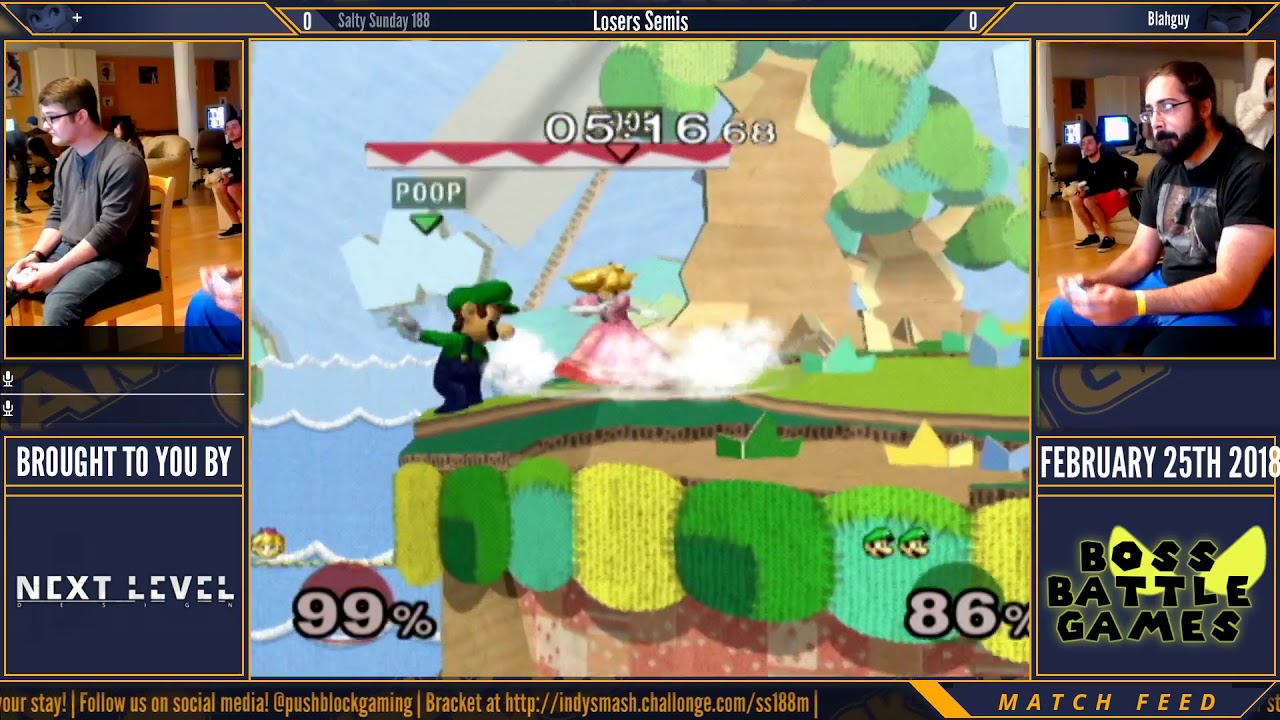 SS189 [Melee] - + (Peach) vs Blahguy (Luigi) - Losers Semis