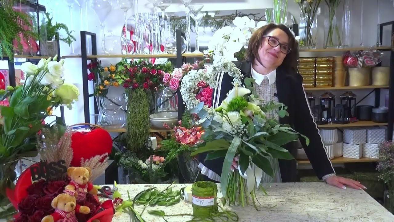 Wyjątkowy bukiet walentynkowy! 🤍🌿 Zrób to sam | DIY krok po kroku | Najnowsze trendy 2026