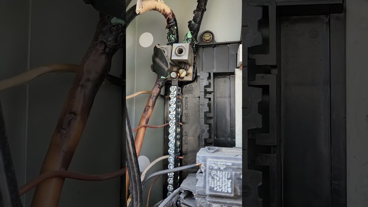 neutral conductor terminated wrong lug