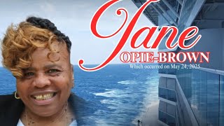 Jane Opie-Brown Homegoing Service