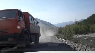 Дорога Кюбеме -  Теплый Ключ. Якутия.  The road Kyubeme - Teply Kluch. Yakutia.