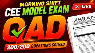 Full CEE Based Model Exam Morning Shift QAD 2083/05/20 Part 2 News