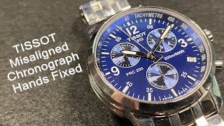 TISSOT Misaligned Chronograph hands fixed