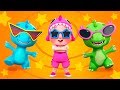 🦖 Funky Dino Freeze Dance | Funny Bunny - Kids Songs Eng Compilation🌟