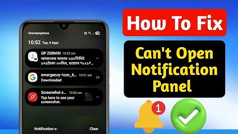 Fix Pull Down Notification Panel NotOpening Problem || How to Fix Can
