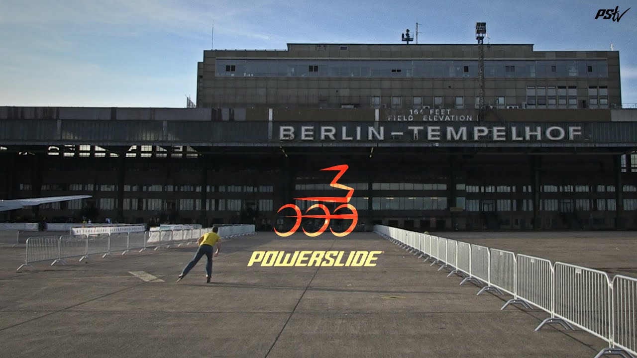 Berlin Tempelhof Triskating - 3 wheel skate test