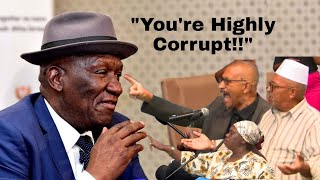 Hanover Park residents grilling Bheki Cele.' We are tired of talk shows'