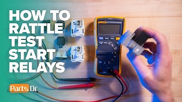 How to rattle test refrigerator compressor start relays