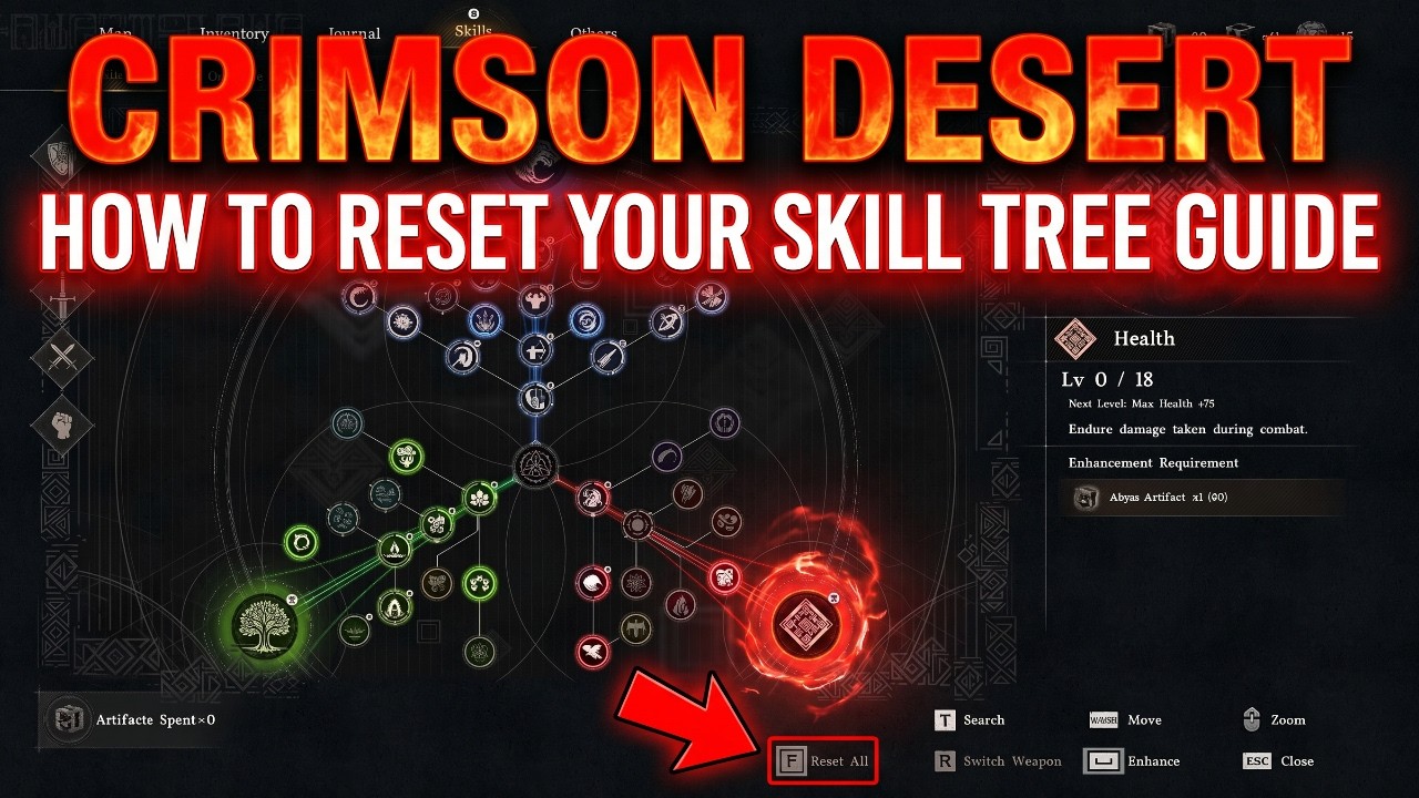 Crimson Dessert: How To Reset Your Skill Tree Guide - YouTube