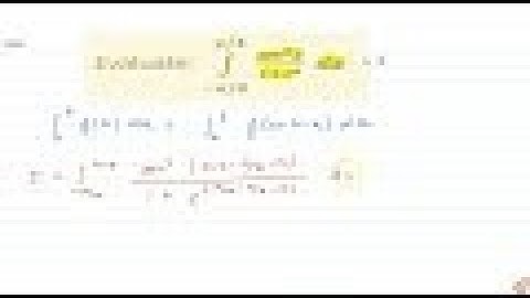 JEE MAINS 2018 JEE MAINS 2018 Evaluate: `int_(-pi//4)^(pi//4)(sec^2x)/(1+e^x)dx`