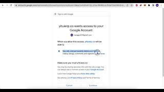 Using scope youtube.force-ssl