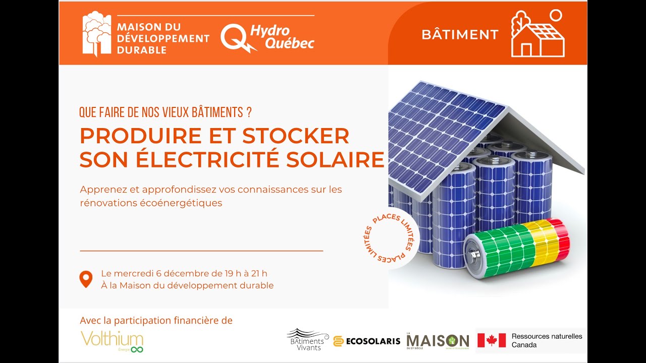 Produire et stocker son électricité solaire