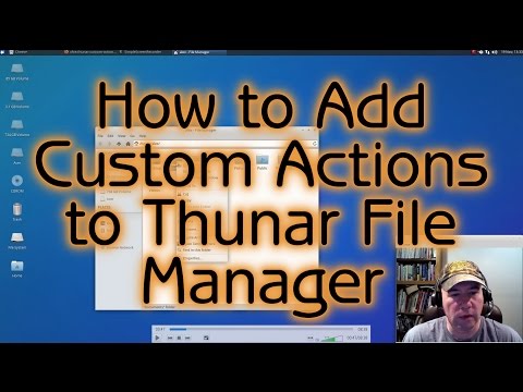 Add Custom Actions to Thunar File Manager