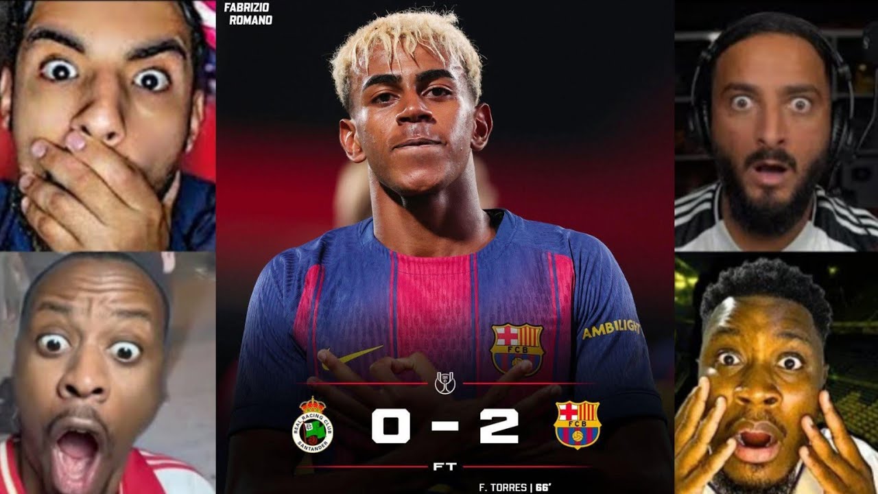 🔴LE BARCA ELIMINE RACINE SANTANDER EN COUPE DU ROI - LAMINE YAMAL BUTEUR - JOAN GARCIA TOP