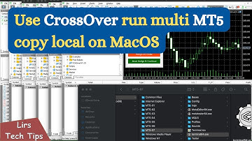 Use CrossOver run multi MT5 copy local on MacOS