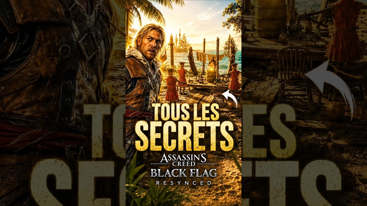 4 Easter Eggs et Secrets INCROYABLES dans Assassin's Creed Black Flag Resynced ! (Secret Remake)
