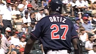 David Ortiz hits his 1st career Major League HR | September 14, 1997 | Twins @ Rangers