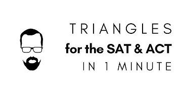 Triangles in 1 Minute - QUICK SAT/ACT MATH SERIES